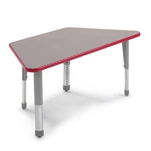 interchange adjustable table with red edge band