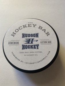 handmade small batch Hudson Hockey lotion bars with essential oils